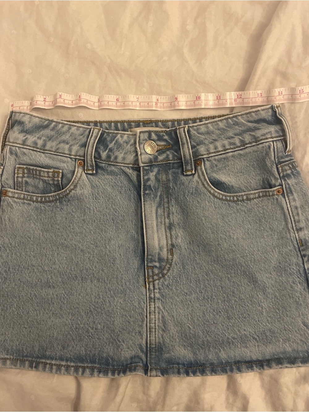 Pacsun Light Blue Denim Mini Skirt